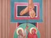 KRZYŻ PASCHALNY - STRONA PASYJNA. ADAM I EWA U STÓP KRZYŻA