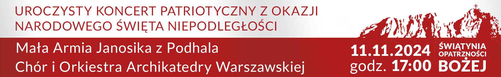 Koncert Małej Armii Janosika w Świątyni Opatrzności 11.11.2024