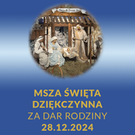 Msza Święta za dar rodziny