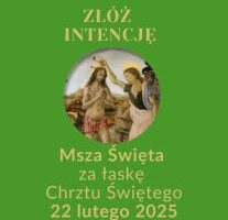 obrazek wyróżniający - Msza za łaskę chrztu